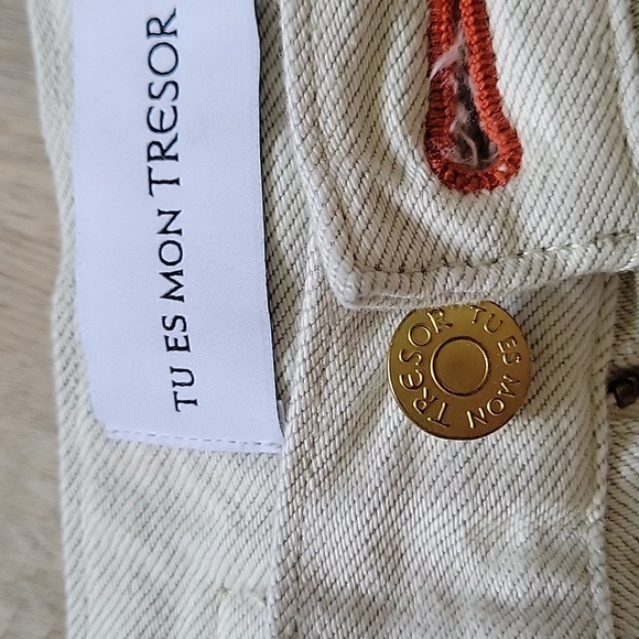 Tu Es Mon Tresor The Cornelian Jean in Light Gray size 26 - Picture 11 of 13